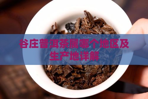 谷庄普洱茶属哪个地区 谷庄普洱茶属哪个地区