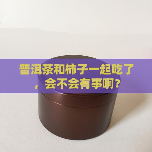 普洱茶和柿子一起吃了