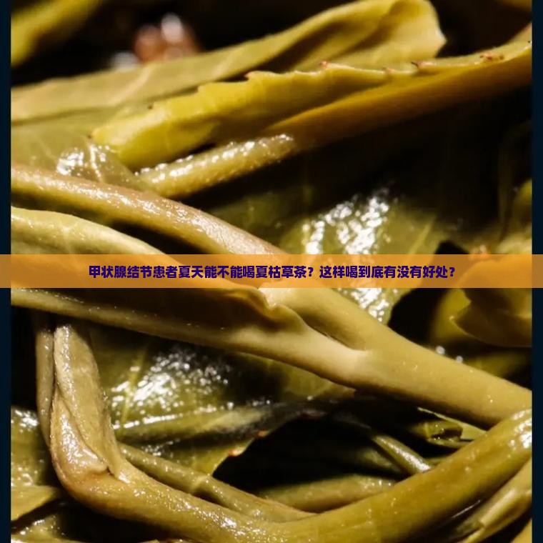 甲状腺结节可以喝夏枯草茶吗
