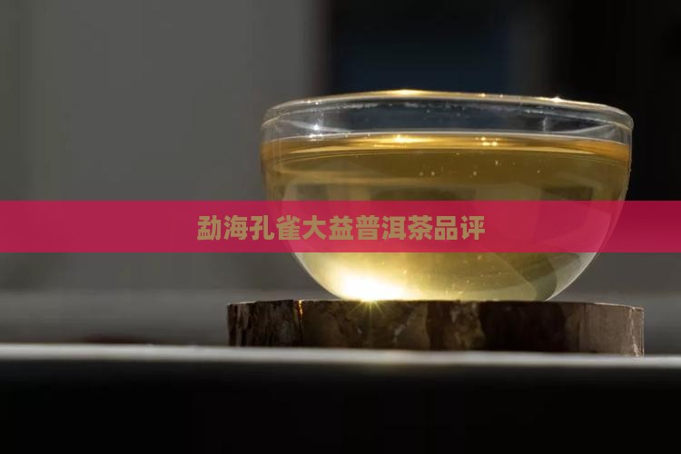 勐海孔雀1401饼茶品评
