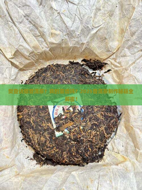 樊登说做普洱茶