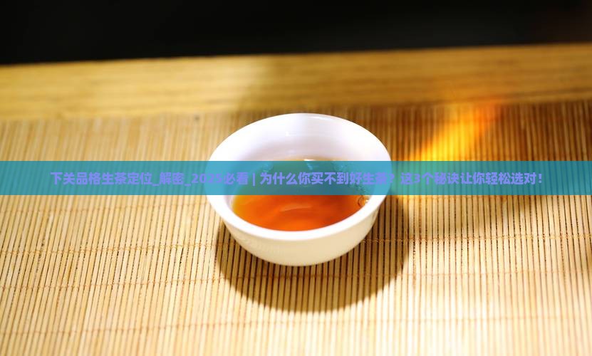 下关品格生茶定位