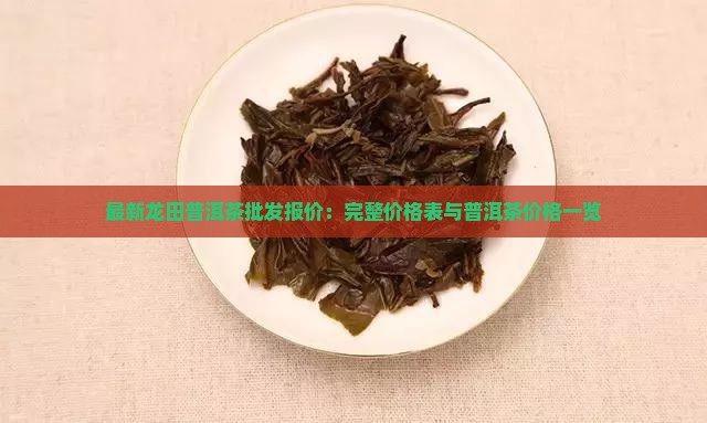 最新龙田普洱茶批发报价：完整价格表与普洱茶价格一览