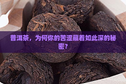 普洱茶都有苦涩吗为什么