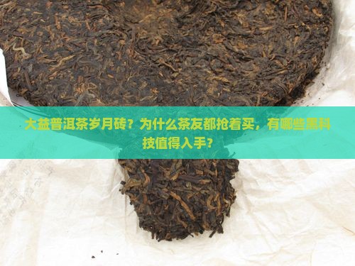 大益普洱茶岁月砖