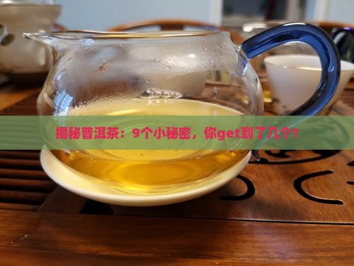 普洱茶有9个做法