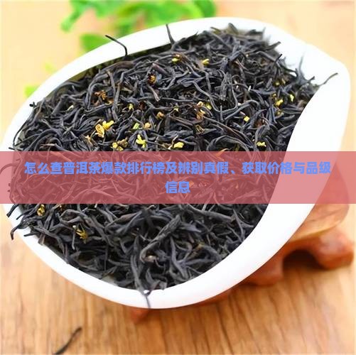 怎么查普洱茶爆款排行榜