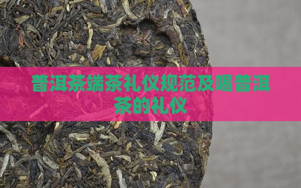 普洱茶端茶礼仪