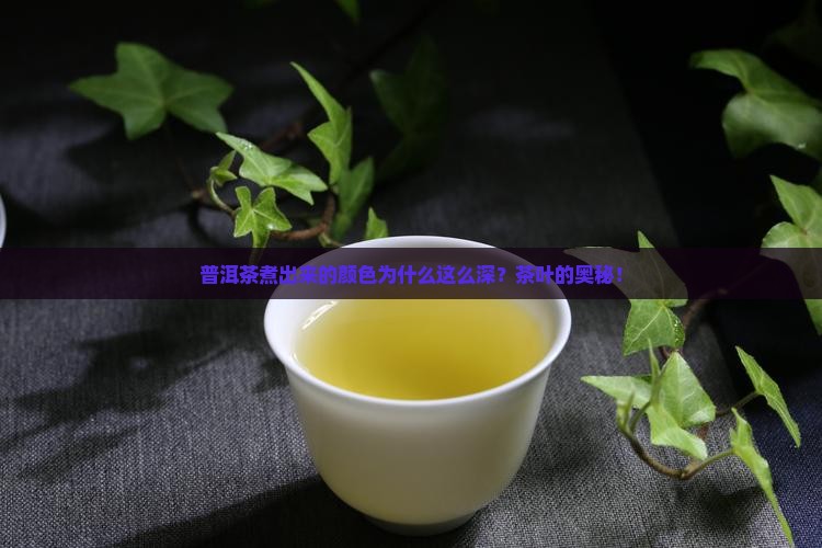 普洱茶煮出来的颜色
