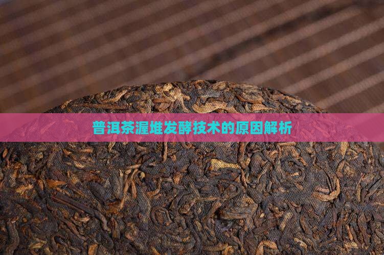 普洱茶发酵技术原因
