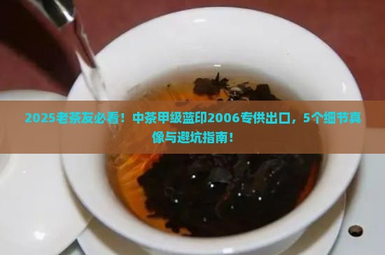 中茶甲级蓝印2006专供出口