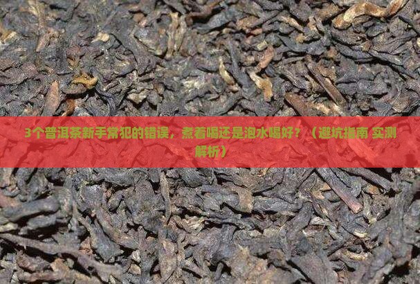 普洱茶煮着喝还是泡水喝好