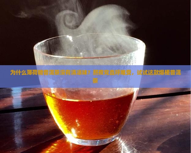 薄荷糖普洱茶没有清凉味