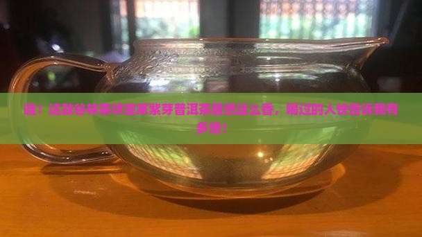 谷林茶坊皇家紫芽普洱茶