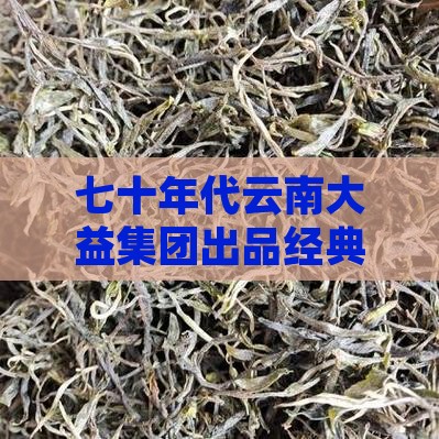 七十年代云南普洱茶