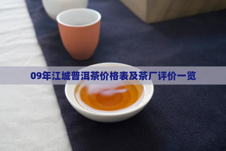 09年江城普洱茶