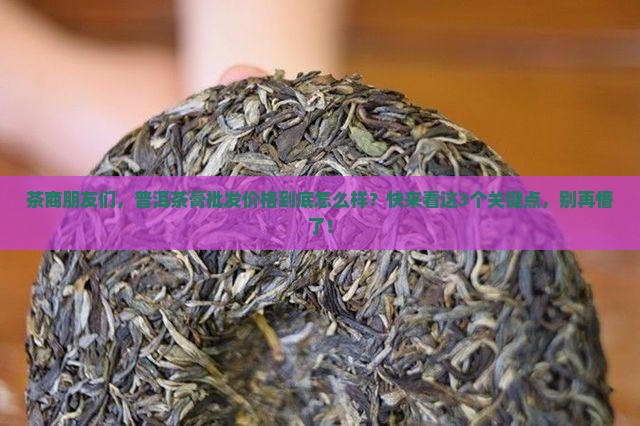 普洱茶膏批发价格