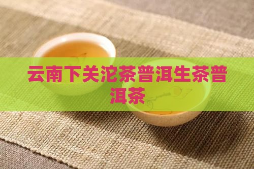 下关沱茶云南普洱茶生茶