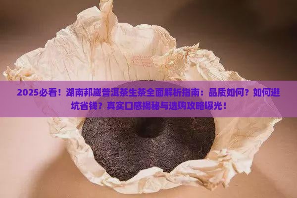 湖南邦崴普洱茶生茶