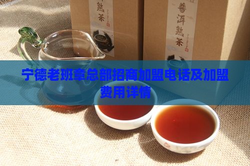 宁德老班章总部招商加盟