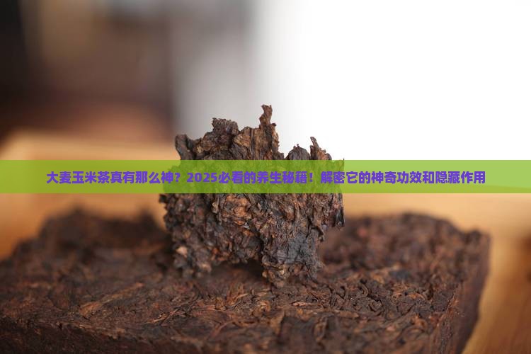 大麦玉米茶的功效与作用