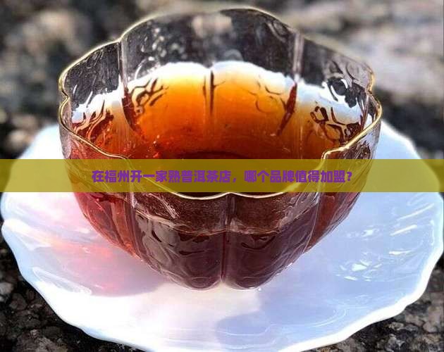 福州熟普洱茶品牌加盟