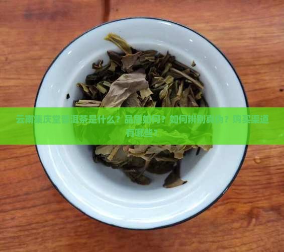 云南集庆堂普洱茶