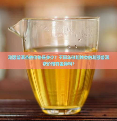 和颐普洱茶多少钱