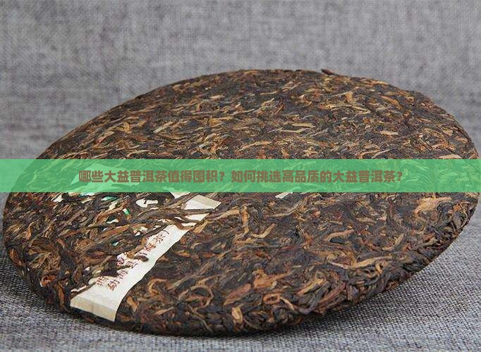 值得屯的大益普洱茶