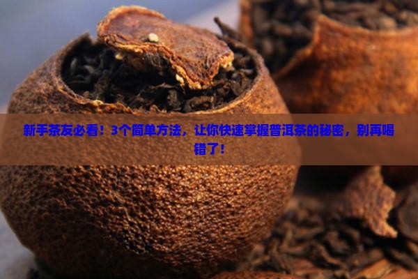 普洱茶的知识和能力