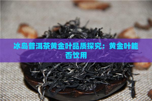 冰岛茶黄叶能喝吗