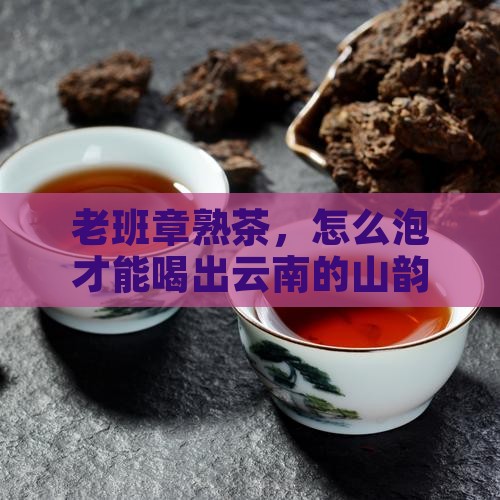 云南老班章熟茶泡茶手法