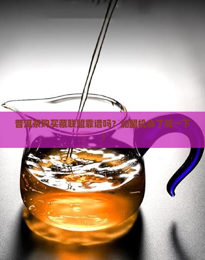普洱茶购买藏联盟在哪里加盟