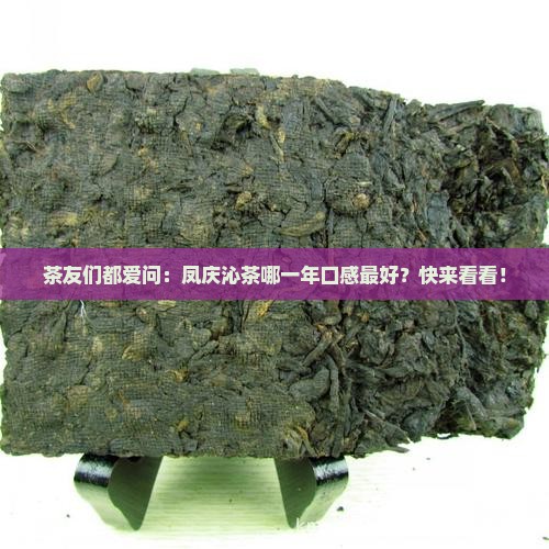 凤庆沱茶哪一年的好