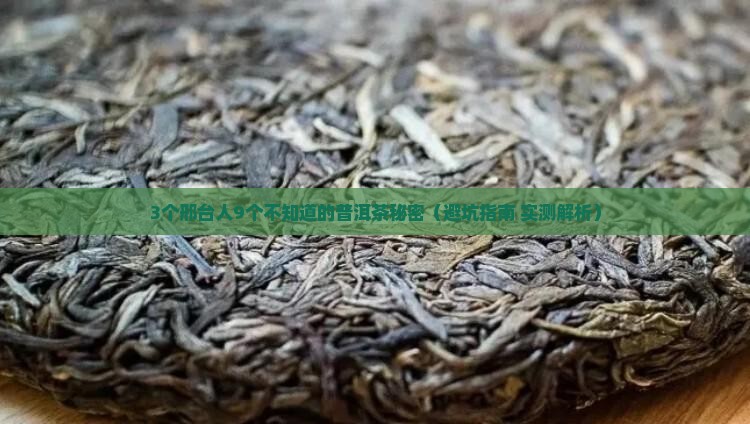 邢台普洱茶知识