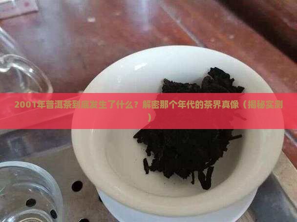 2001年普洱茶历史发展
