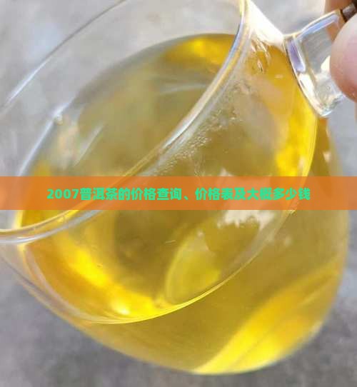 2007普洱茶的价格