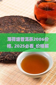 薄荷塘普洱茶2006价格