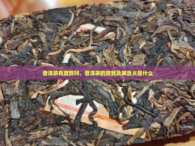 普洱茶有度数吗
