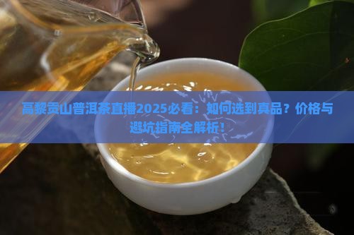高黎贡山普洱茶直播