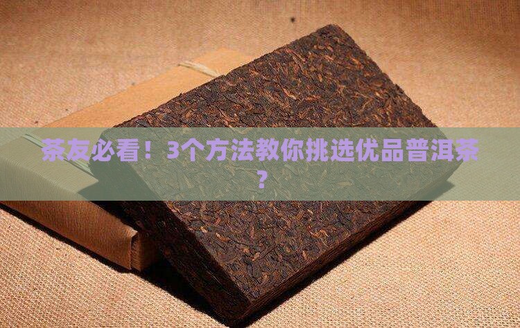 优品普洱茶有哪些