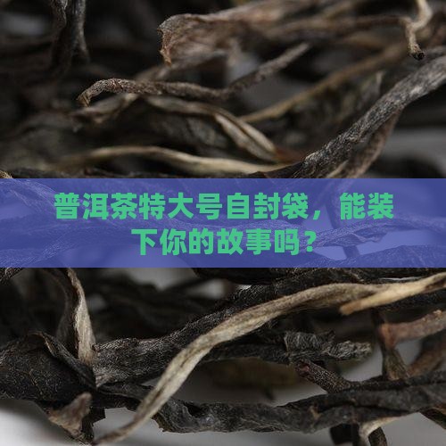 普洱茶特大号自封袋