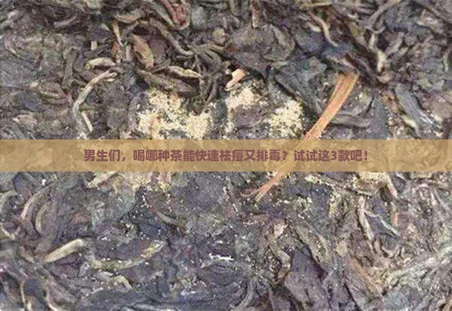 男士喝什么茶祛痘排毒