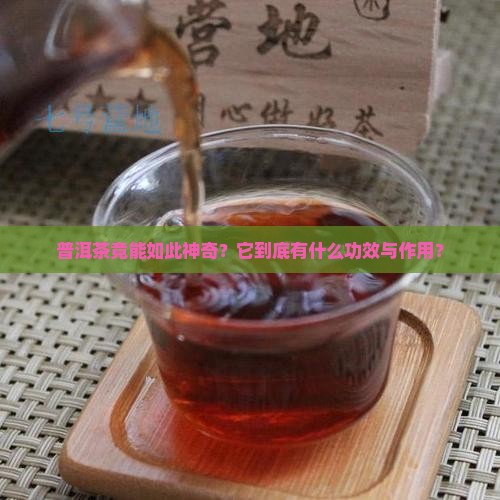 普洱茶有着什么样的功效与作用