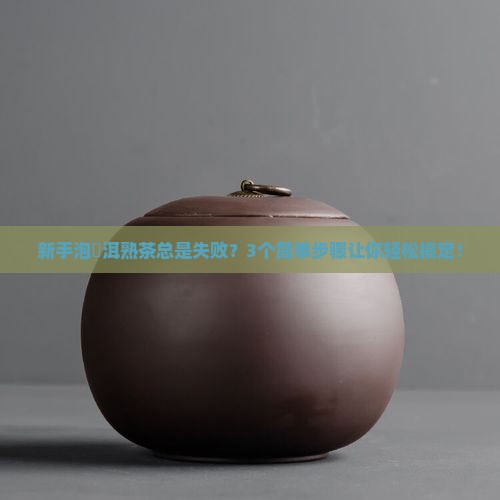 潽洱熟茶怎么泡