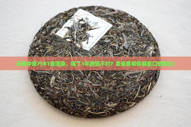 云南中茶7581普洱茶