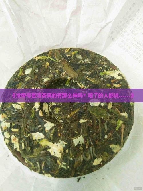 沧帝号普洱茶怎么样