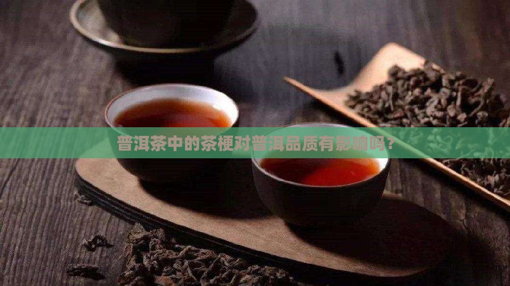 普洱茶里有梗好么
