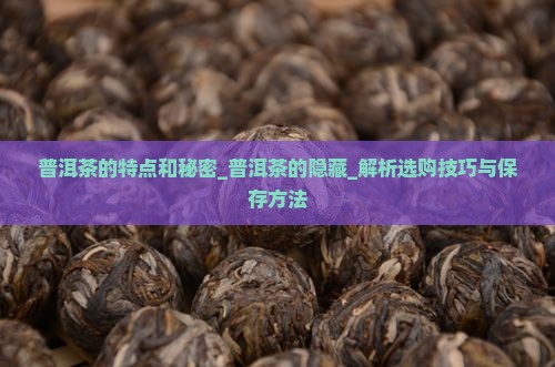 普洱茶的特点和秘密