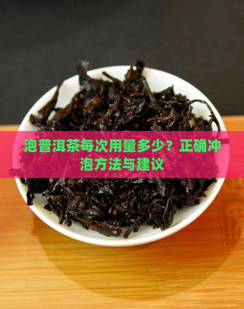 泡普洱茶每次用量多少